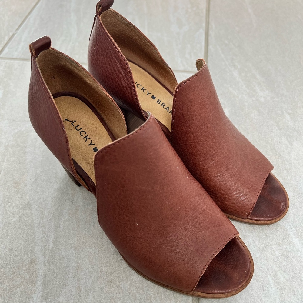 Lucky Junai Open Toe Booties